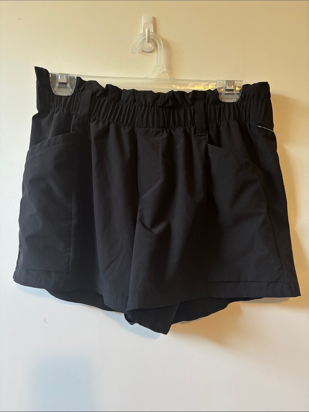 90 Degrees Black Women's Elastic-Waist Shorts